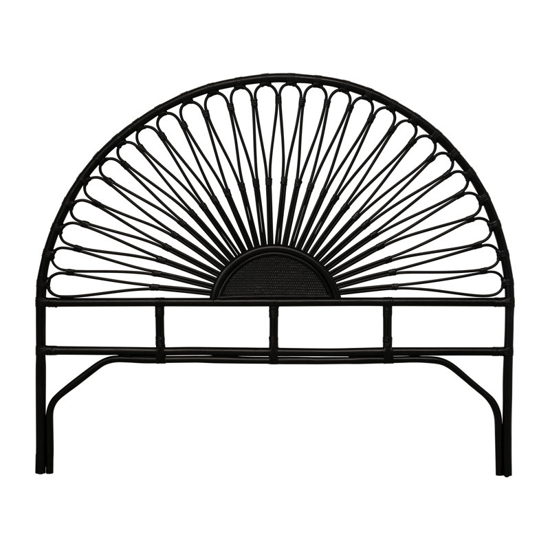 Red Barrel Studio® Black Rattan Queen Size Headboard Wayfair